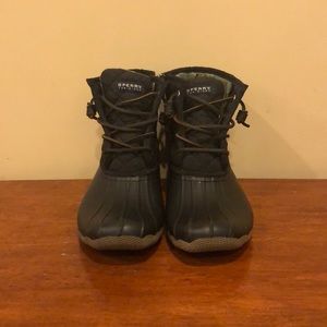 Women’s Sperry saltwater quilted duck boot - Black